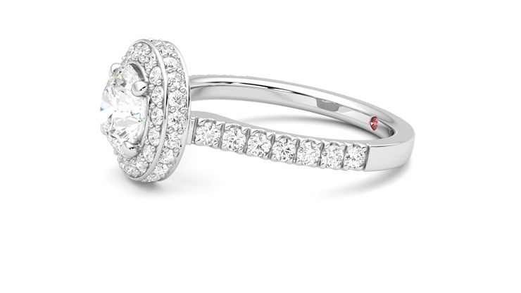Taylor & Hart Elixir Round Engagement Ring 360 degree image 22