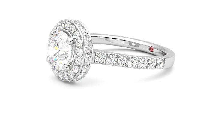 Taylor & Hart Elixir Round Engagement Ring 360 degree image 23