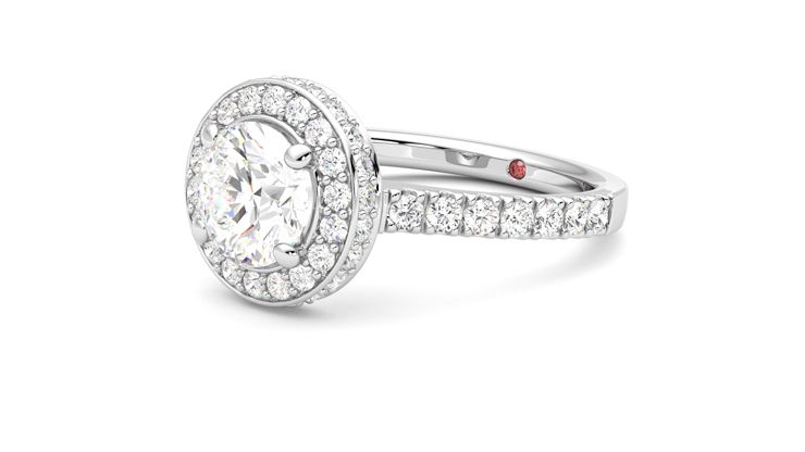 Taylor & Hart Elixir Round Engagement Ring 360 degree image 24