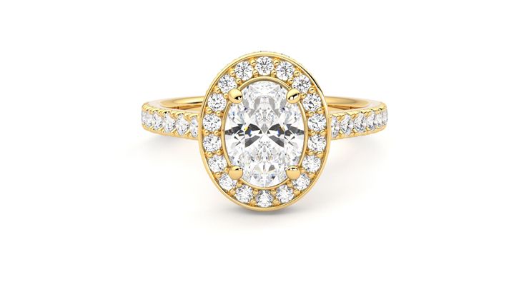 Taylor & Hart Elixir Oval Engagement Ring 360 degree image 0