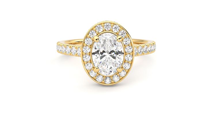 Taylor & Hart Elixir Oval Engagement Ring 360 degree image 1