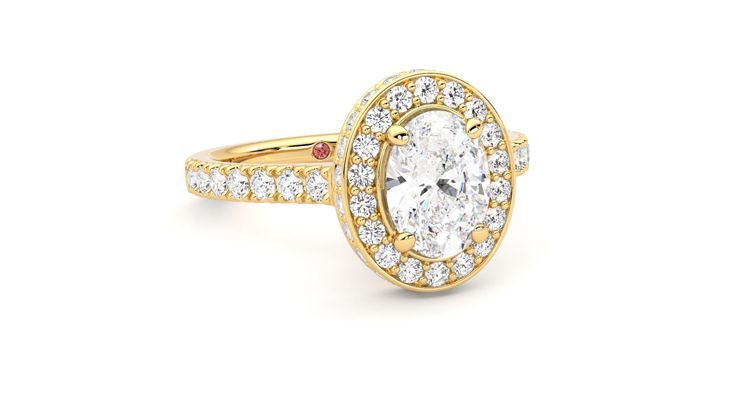 Taylor & Hart Elixir Oval Engagement Ring 360 degree image 4