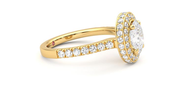 Taylor & Hart Elixir Oval Engagement Ring 360 degree image 8
