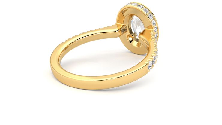 Taylor & Hart Elixir Oval Engagement Ring 360 degree image 13