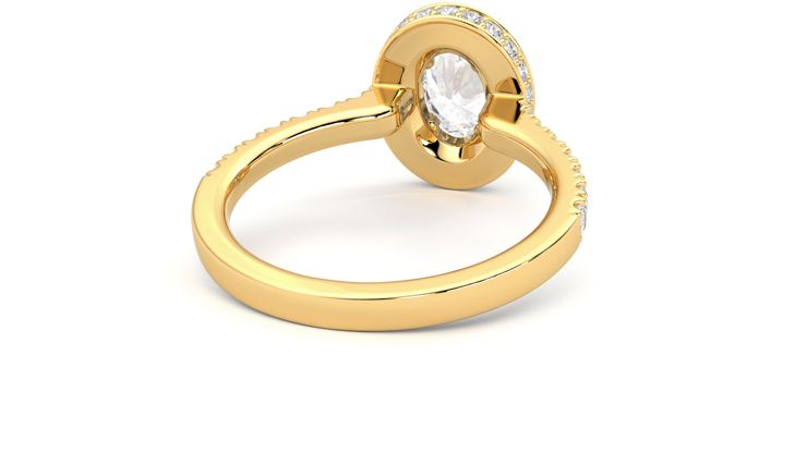Taylor & Hart Elixir Oval Engagement Ring 360 degree image 14