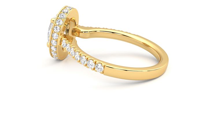 Taylor & Hart Elixir Oval Engagement Ring 360 degree image 19