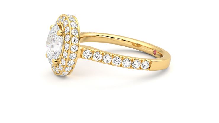 Taylor & Hart Elixir Oval Engagement Ring 360 degree image 22