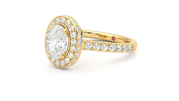 Taylor & Hart Elixir Oval Engagement Ring 360 degree image 24