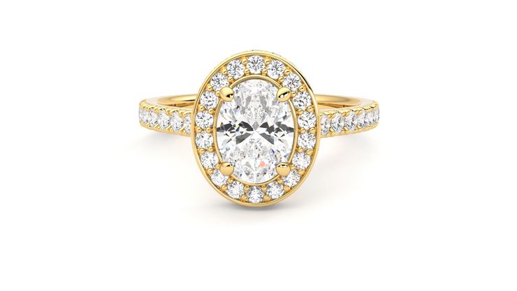 Taylor & Hart Elixir Oval Engagement Ring 360 degree image 29