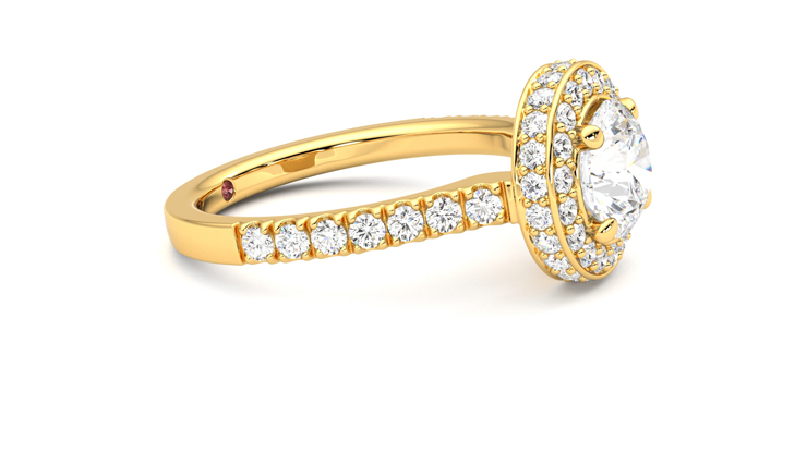 Taylor & Hart Elixir Round Engagement Ring 360 degree image 8