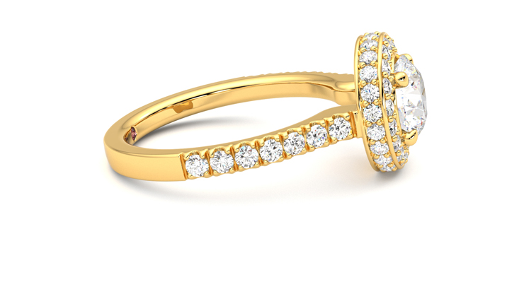 Taylor & Hart Elixir Round Engagement Ring 360 degree image 9