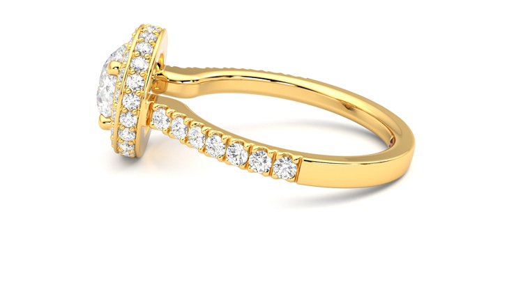Taylor & Hart Elixir Round Engagement Ring 360 degree image 20