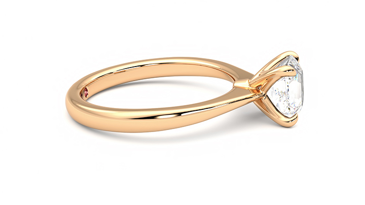 Taylor & Hart Elysium Asscher Engagement Ring 360 degree image 9