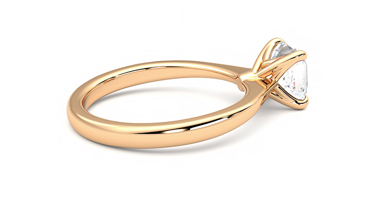 Taylor & Hart Elysium Asscher Engagement Ring 360 degree image 11