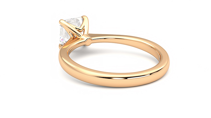 Taylor & Hart Elysium Asscher Engagement Ring 360 degree image 17