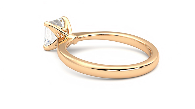 Taylor & Hart Elysium Asscher Engagement Ring 360 degree image 18