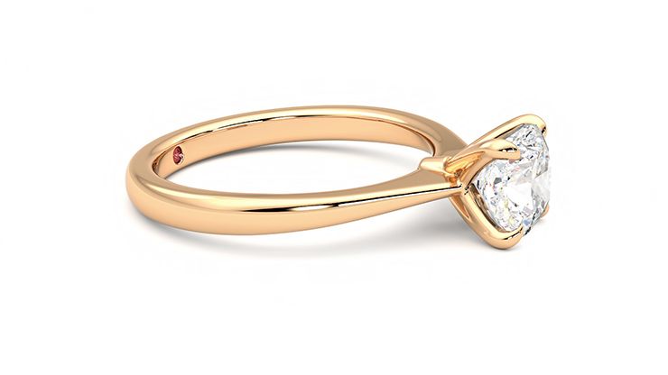 Taylor & Hart Elysium Cushion Engagement Ring 360 degree image 8