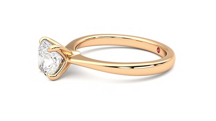 Taylor & Hart Elysium Cushion Engagement Ring 360 degree image 22