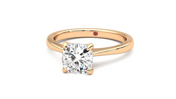 Taylor & Hart Elysium Cushion Engagement Ring 360 degree image 27