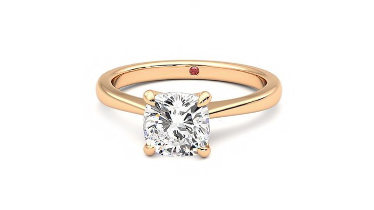 Taylor & Hart Elysium Cushion Engagement Ring 360 degree image 28