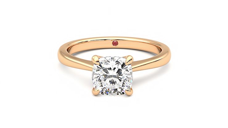 Taylor & Hart Elysium Cushion Engagement Ring 360 degree image 29