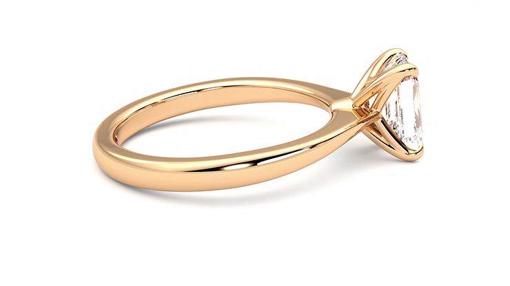 Taylor & Hart Elysium Emerald Engagement Ring 360 degree image 10