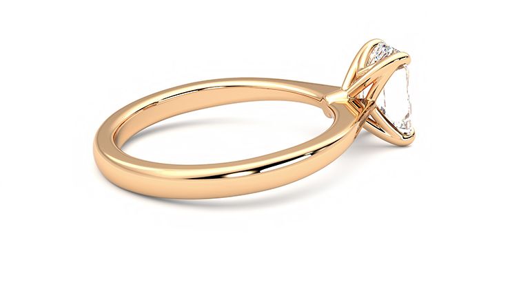 Taylor & Hart Elysium Emerald Engagement Ring 360 degree image 11