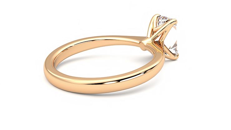 Taylor & Hart Elysium Emerald Engagement Ring 360 degree image 12