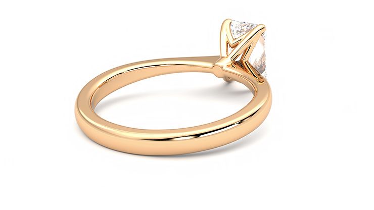 Taylor & Hart Elysium Emerald Engagement Ring 360 degree image 13