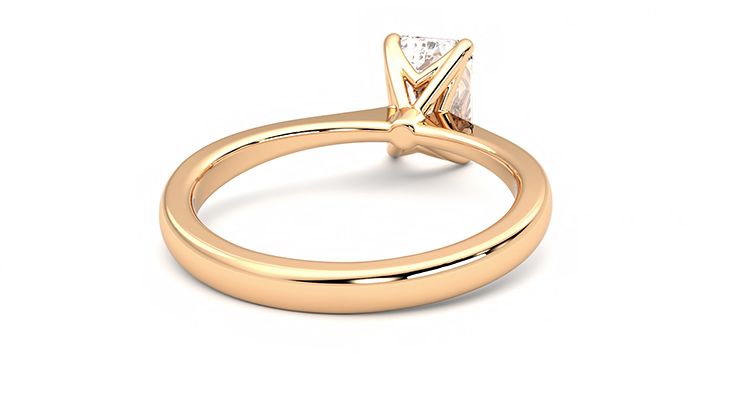 Taylor & Hart Elysium Emerald Engagement Ring 360 degree image 14