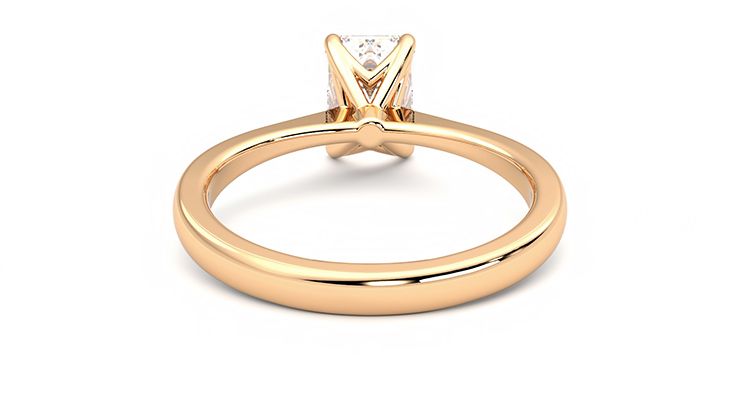 Taylor & Hart Elysium Emerald Engagement Ring 360 degree image 15