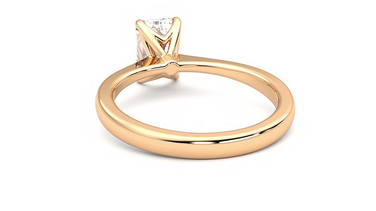 Taylor & Hart Elysium Emerald Engagement Ring 360 degree image 16