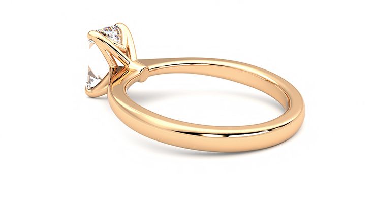 Taylor & Hart Elysium Emerald Engagement Ring 360 degree image 18