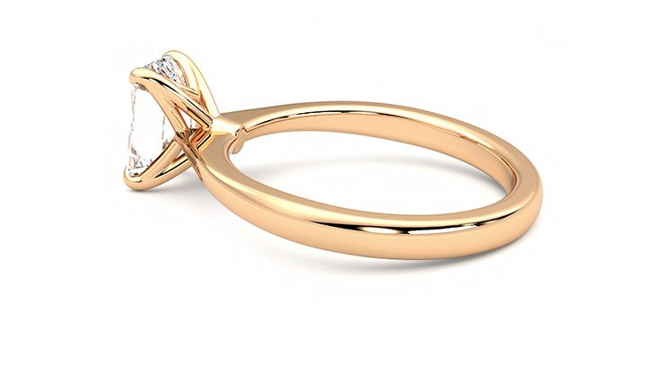 Taylor & Hart Elysium Emerald Engagement Ring 360 degree image 19
