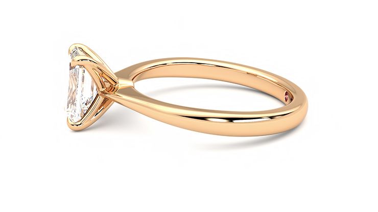 Taylor & Hart Elysium Emerald Engagement Ring 360 degree image 21