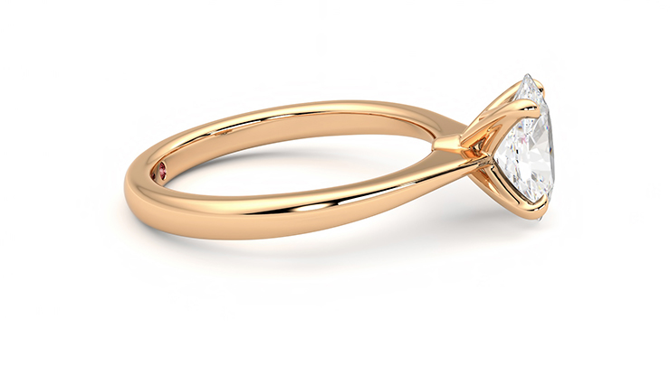 Taylor & Hart Elysium Oval Engagement Ring 360 degree image 9