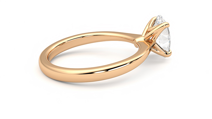 Taylor & Hart Elysium Oval Engagement Ring 360 degree image 11