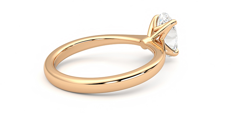 Taylor & Hart Elysium Oval Engagement Ring 360 degree image 12