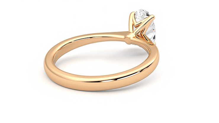 Taylor & Hart Elysium Oval Engagement Ring 360 degree image 13