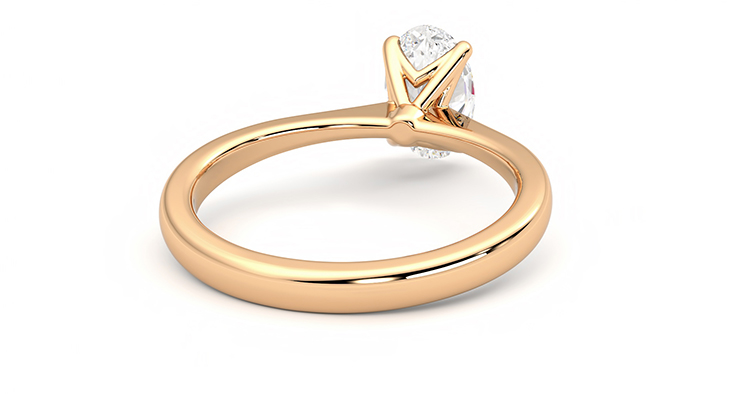 Taylor & Hart Elysium Oval Engagement Ring 360 degree image 14