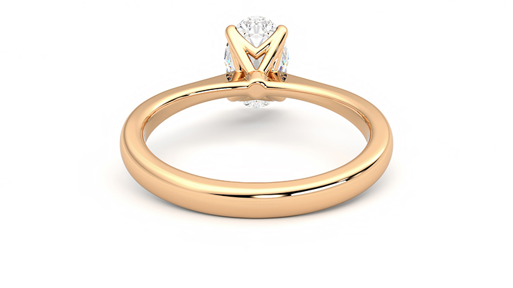 Taylor & Hart Elysium Oval Engagement Ring 360 degree image 15
