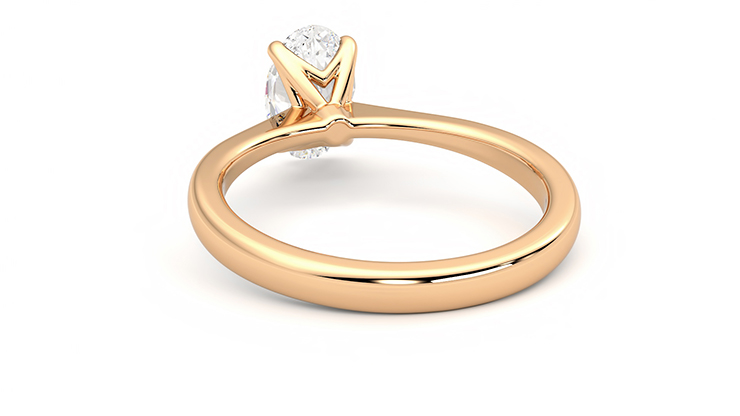Taylor & Hart Elysium Oval Engagement Ring 360 degree image 16