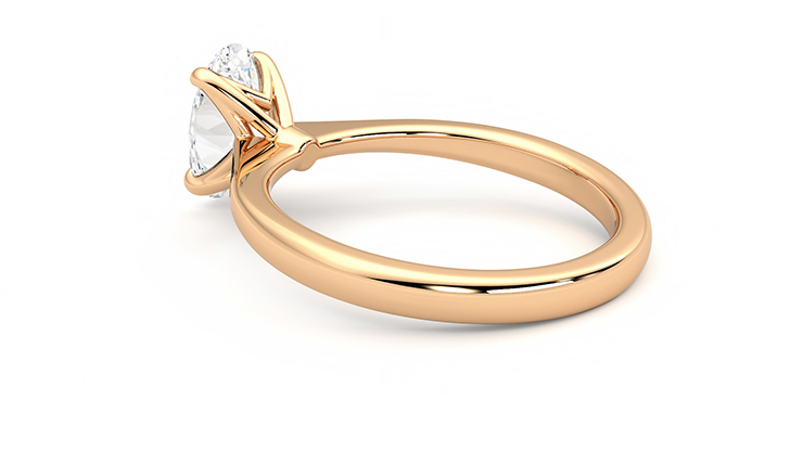 Taylor & Hart Elysium Oval Engagement Ring 360 degree image 18
