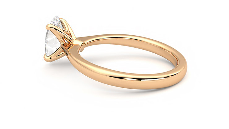 Taylor & Hart Elysium Oval Engagement Ring 360 degree image 19