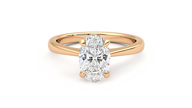 Taylor & Hart Elysium Oval Engagement Ring 360 degree image 29