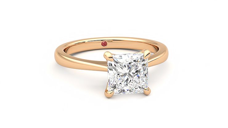 Taylor & Hart Elysium Princess Engagement Ring 360 degree image 2