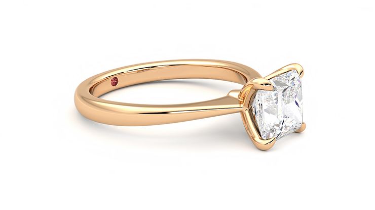 Taylor & Hart Elysium Princess Engagement Ring 360 degree image 6