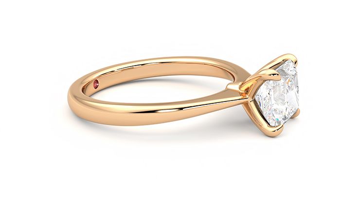 Taylor & Hart Elysium Princess Engagement Ring 360 degree image 7