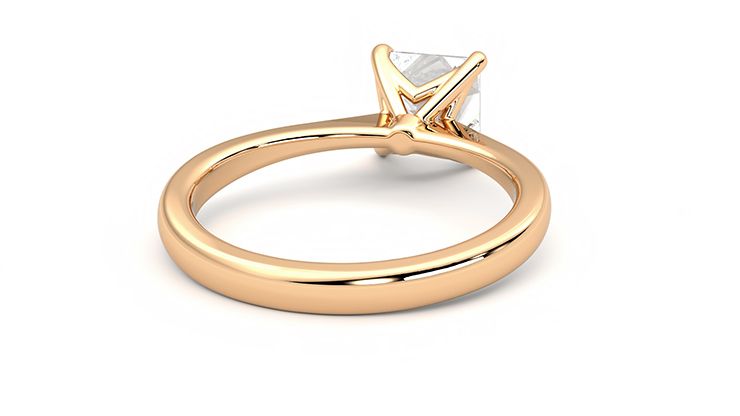 Taylor & Hart Elysium Princess Engagement Ring 360 degree image 13