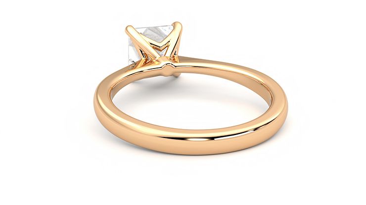 Taylor & Hart Elysium Princess Engagement Ring 360 degree image 15